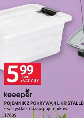 Pojemnik z pokrywą 4 l kristallbox Keeeper promocja w Selgros