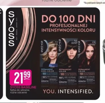 Farba do włosów Syoss Baseline promocja w Drogerie Jasmin