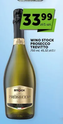 Wino musujące Stock Prosecco Trevitto promocja w Euro Sklep