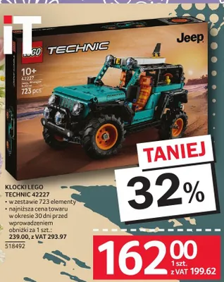 Klocki LEGO TECHNIC 42227 w zestawie 723 elementy promocja w Selgros