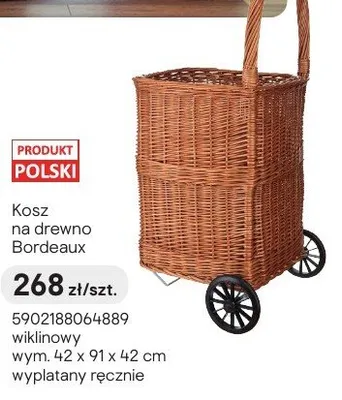 Kosz na drewno promocja w Castorama