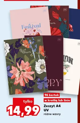 Zeszyt A4 UV Interdruk 96 kartek w kratkę promocja w Kaufland
