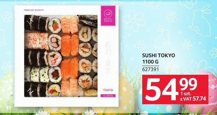 Sushi Tokyo 1100 g promocja w Selgros