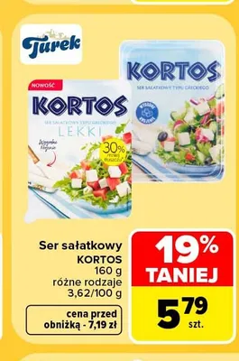 Ser sałatkowy Kortos Lekki promocja w Carrefour Market