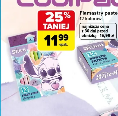 Flamastry pastelowe CoolPack Stitch promocja w Carrefour