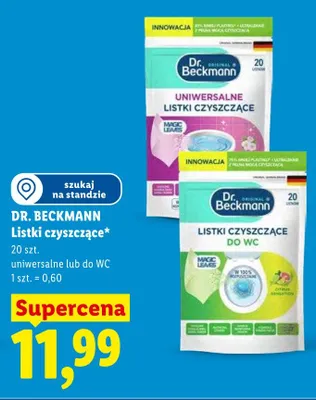 Listki czyszczące uniwersalne DR. BECKMANN promocja w Lidl
