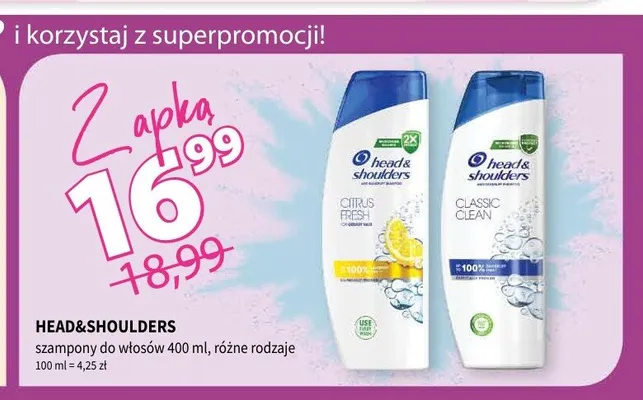 Szampon do włosów Head & Shoulders promocja w Drogerie Polskie