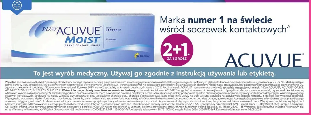 Soczewki kontaktowe promocja w Super-Pharm