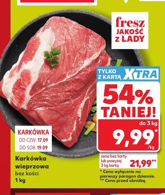 Karkówka wieprzowa bez kości promocja w Kaufland
