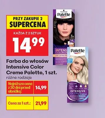 Farba do włosów Palette Intensive Color Creme promocja w Biedronka