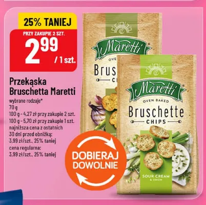 Przekąska Bruschetta Maretti promocja w POLOmarket