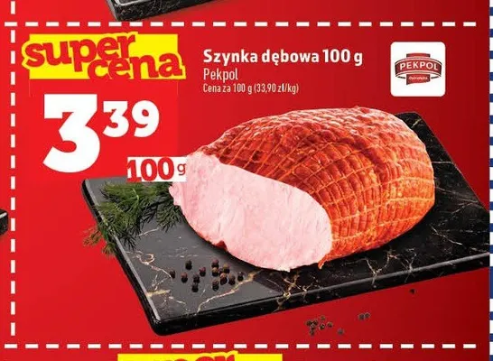 Szynka dębowa Pekpol promocja w TOPAZ