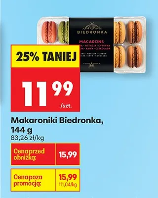 Makaroniki promocja w Biedronka