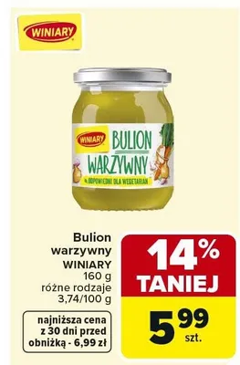 Bulion warzywny promocja w Carrefour