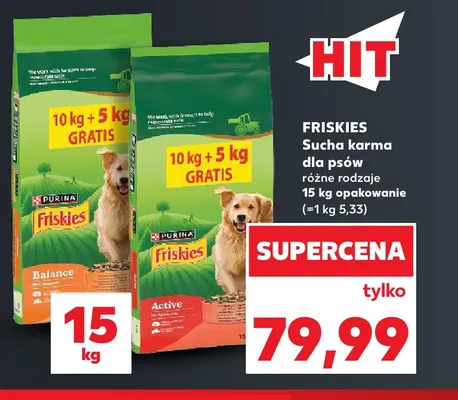 Sucha karma dla psów Friskies Balance promocja w Kaufland