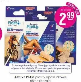 Plastry opatrunkowe Active Plast promocja w Drogerie Jasmin