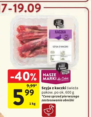 Szyja z kaczki świeża promocja w Intermarche