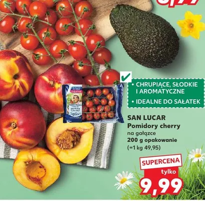 Pomidory cherry na gałązce promocja w Kaufland