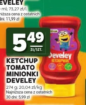 Ketchup Tomato Minionki Develey promocja w Stokrotka