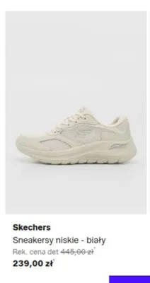 Sneakersy niskie Skechers biały promocja w Lounge by Zalando