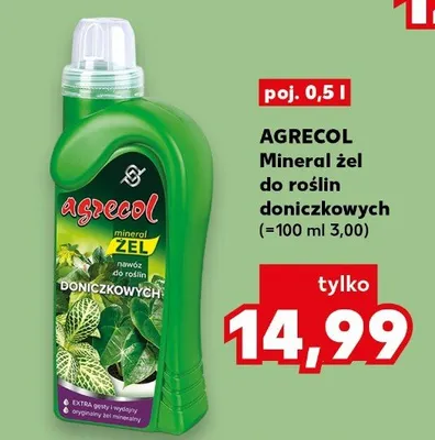Mineral żel Agrecol do roślin doniczkowych promocja w Kaufland