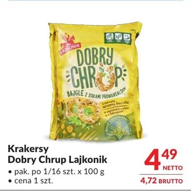 Krakersy Dobry Chrup Lajkonik promocja w Makro