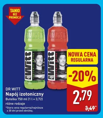 Napój izotoniczny Cactus Dr Witt promocja w Aldi