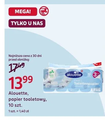 Papier toaletowy promocja w Rossmann