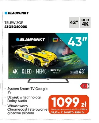 Telewizor 43QBG6000S Blaupunkt promocja w Max Elektro