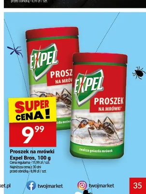 Proszek na mrówki Expel Bros promocja w Twój Market