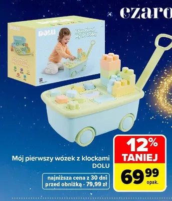 Mój pierwszy wózek z klockami Dolu promocja w Carrefour