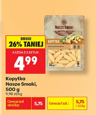 Kopytka Nasze Smaki promocja w Biedronka