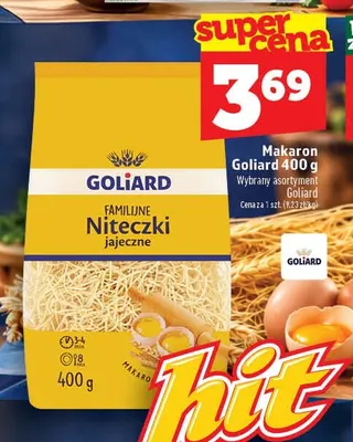 Makaron Goliard promocja w TOPAZ
