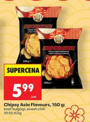 Chipsy Asia Flavours beef bulgogi promocja w Biedronka