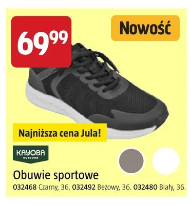 Obuwie sportowe Kayoba czarne promocja w Jula