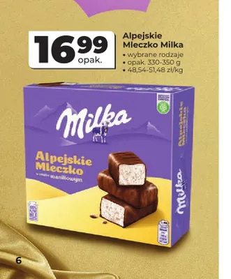 Alpejskie Mleczko Milka promocja w Odido