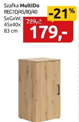 Szafka REG1D/45/80/40 SxGxW: 45x40x83 cm promocja w Black Red White