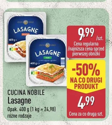 Lasagne CUCINA NOBILE promocja w Aldi