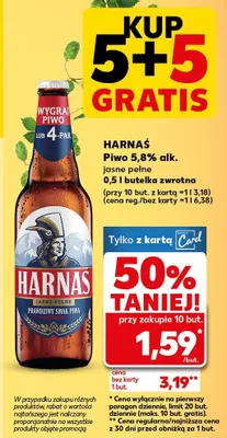 Piwo jasne pełne promocja w Kaufland