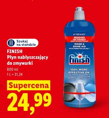 Płyn nabłyszczający do zmywarki Finish promocja w Lidl