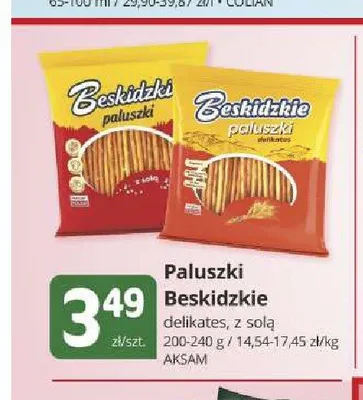 Paluszki Beskidzkie z solą promocja w Marketvita