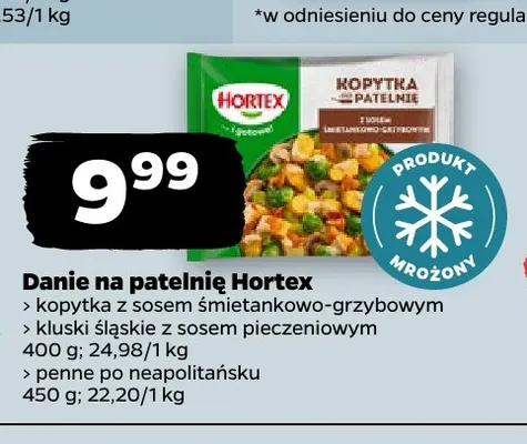 Danie na patelnię penne po neapolitańsku Hortex promocja w Netto