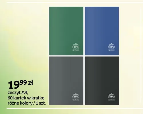 Zeszyt A4 60 kartek w kratkę promocja w Empik
