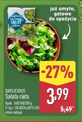 Sałata cięta Daylicious promocja w Aldi