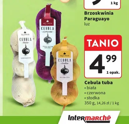 Cebula czerwona tuba promocja w Intermarche