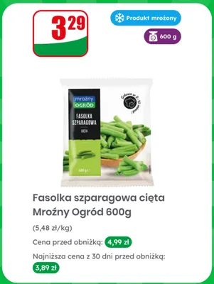 Fasolka szparagowa cięta Mroźny Ogród promocja w Dino