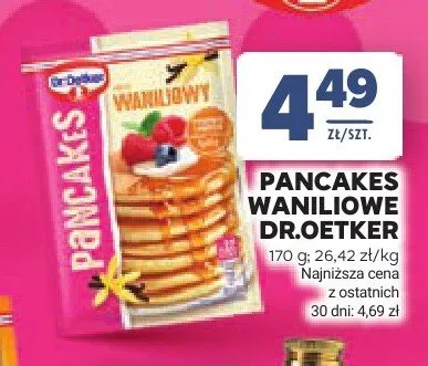 Pancakes waniliowe Dr.Oetker promocja w Stokrotka