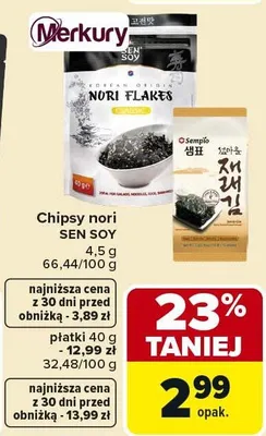 Chipsy nori Sen Soy promocja w Carrefour