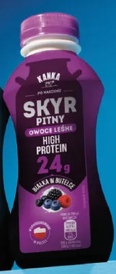 Skyr pitny owoce leśne Kanka promocja w Delikatesy Centrum