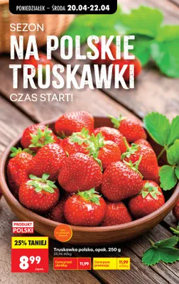 Truskawka polska promocja w Biedronka
